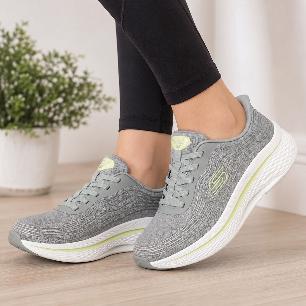 Skechers Hands Free Swift Fit Gray Lime Green Women Sneakers 179313S Size 10